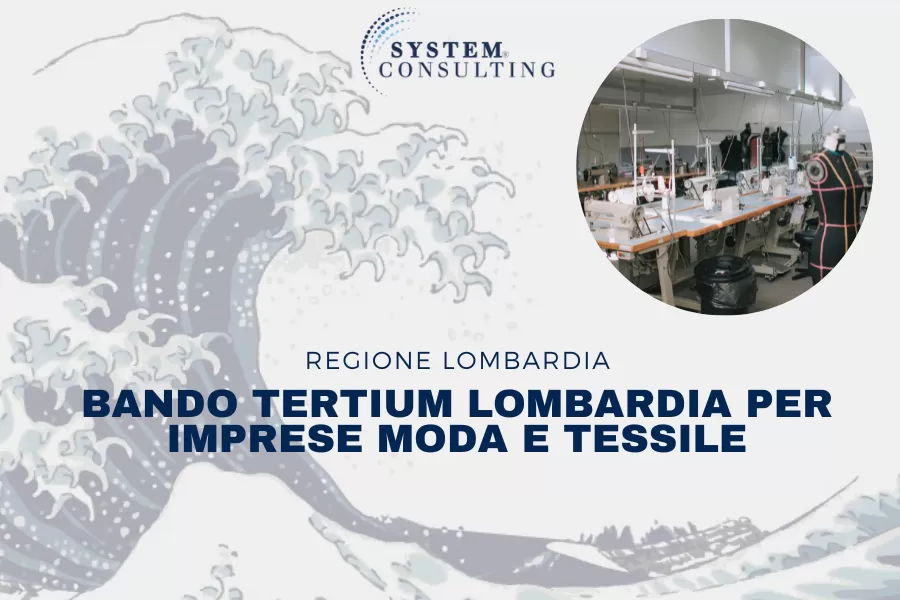 Bando Tertium Lombardia imprese moda tessile innovazione contributi