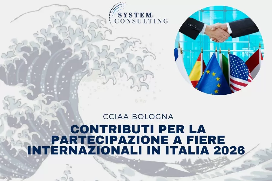 CCIAA BOLOGNA: CONTRIBUTI PER LA PARTECIPAZIONE A FIERE INTERNAZIONALI IN ITALIA 2026 