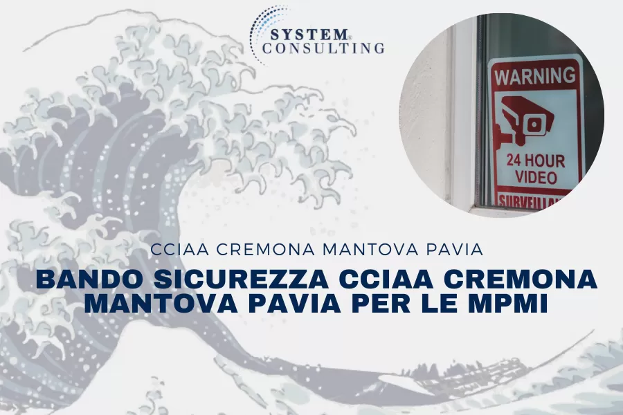 Bando Sicurezza CCIAA Cremona Mantova Pavia per sistemi di protezione aziendale
