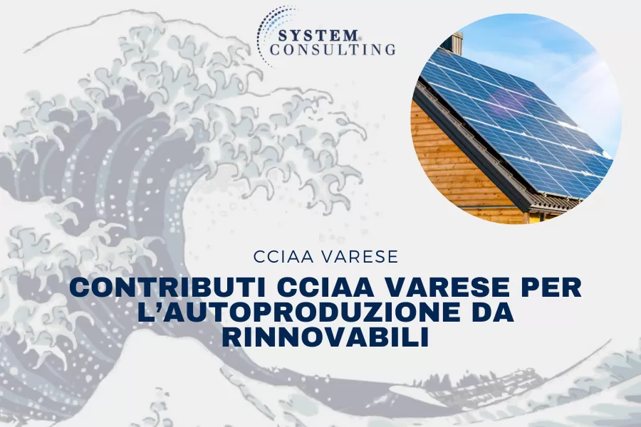 Contributi CCIAA Varese per l&rsquo;autoproduzione da rinnovabili