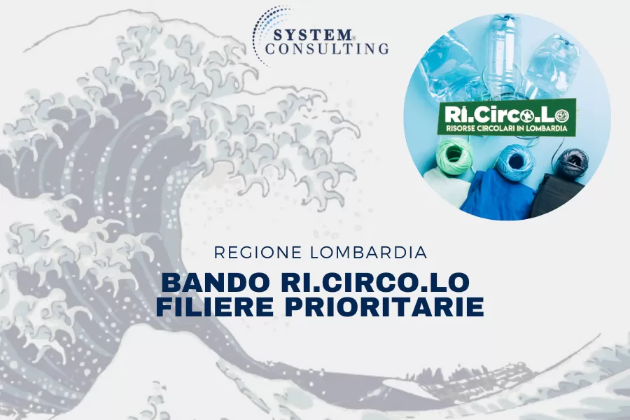 Bando RI.CIRCO.LO Lombardia economia circolare e riciclo materiali