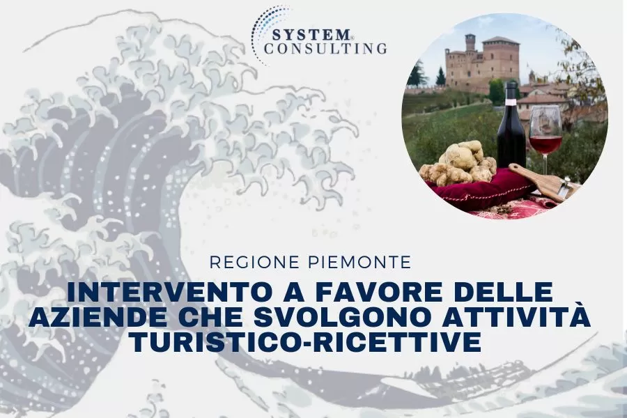 PIEMONTE: INTERVENTO A FAVORE DELLE AZIENDE CHE SVOLGONO ATTIVITÀ TURISTICO-RICETTIVE